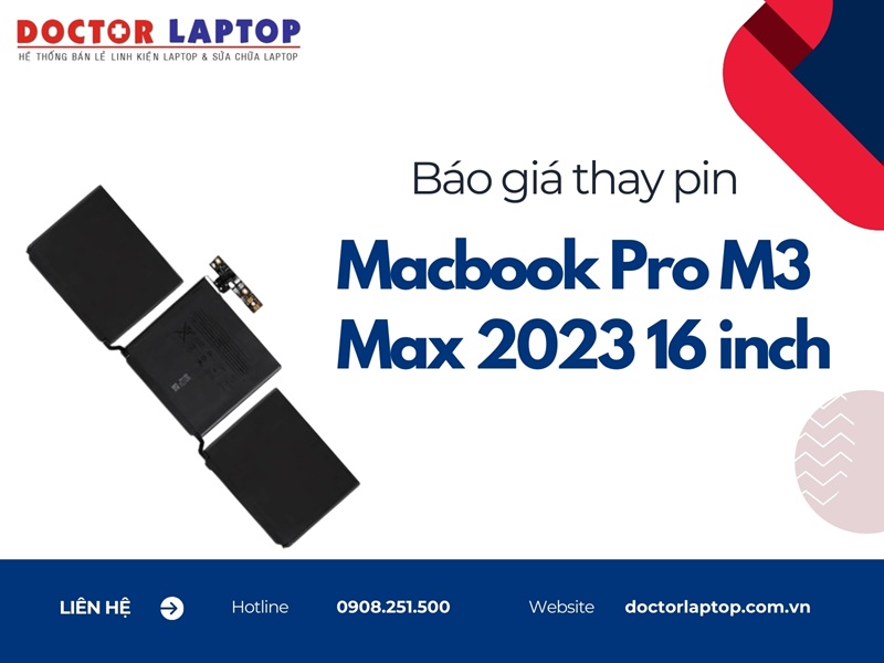 Pin macbook pro m3 max 2023 16 inch - 4