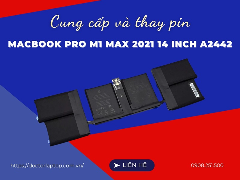 Pin macbook pro m1 max 2021 14 inch a2442 - 1