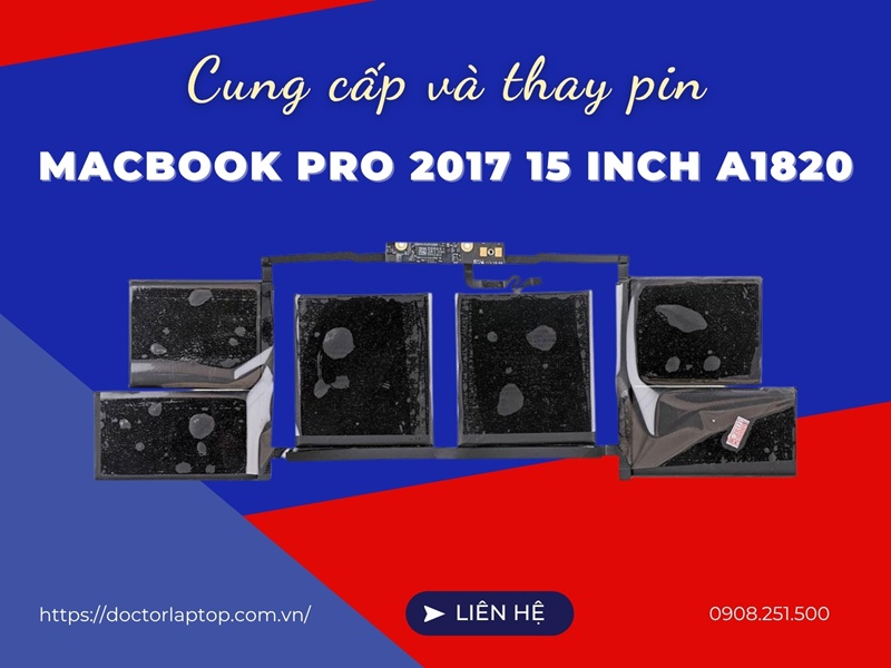 Pin macbook pro 2017 15 inch a1820 - 1
