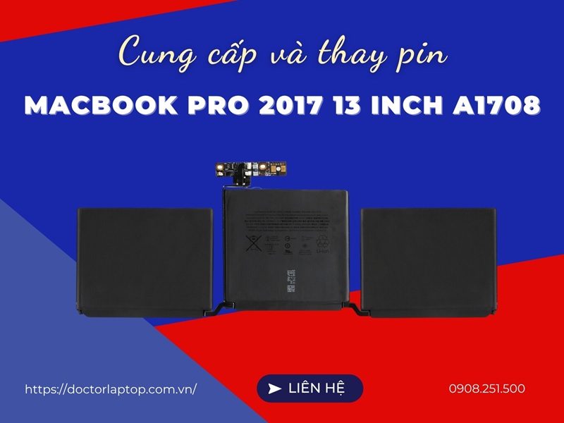 Pin macbook pro 2017 13 inch a1708 - 1