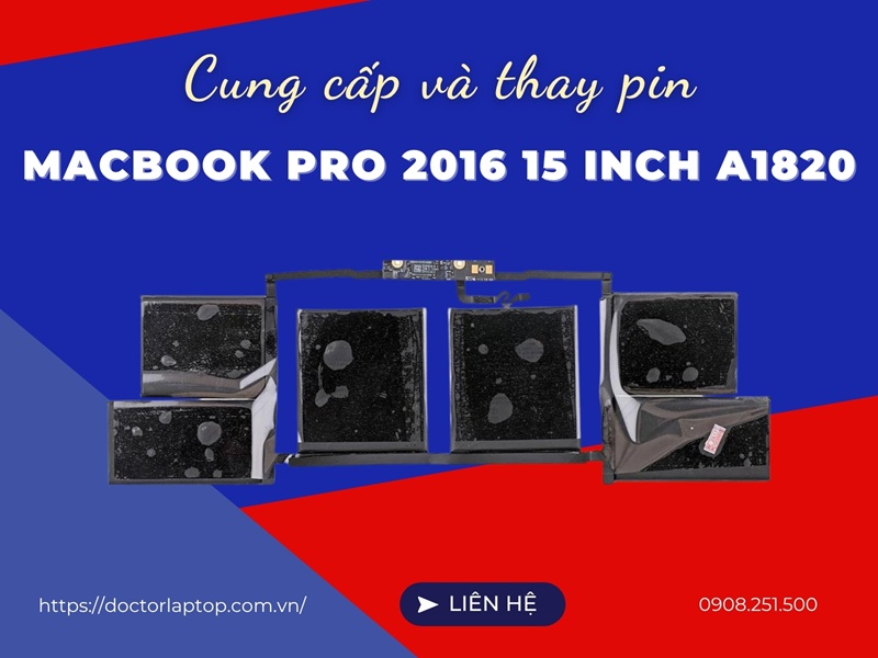 Pin macbook pro 2016 15 inch a1820 - 1
