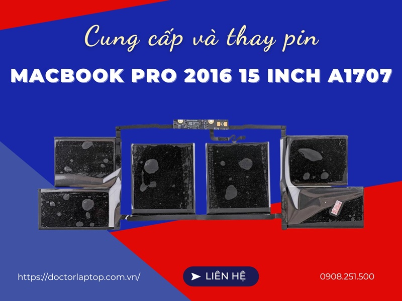 Pin macbook pro 2016 15 inch a1707 - 1