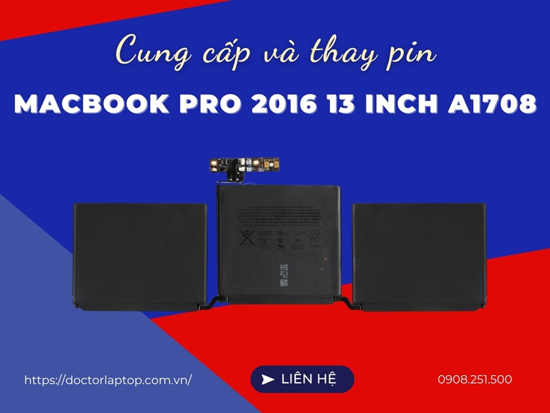 Pin macbook pro 2016 13 inch a1708 - 1
