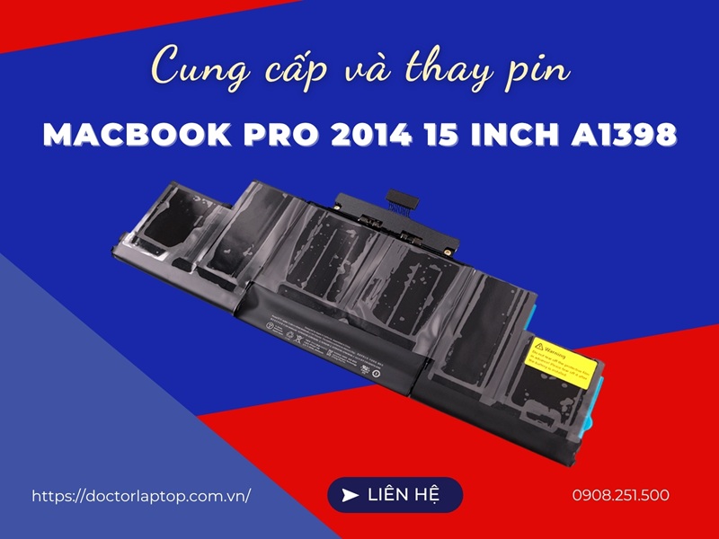 Pin macbook pro 2014 15 inch a1398 - 1
