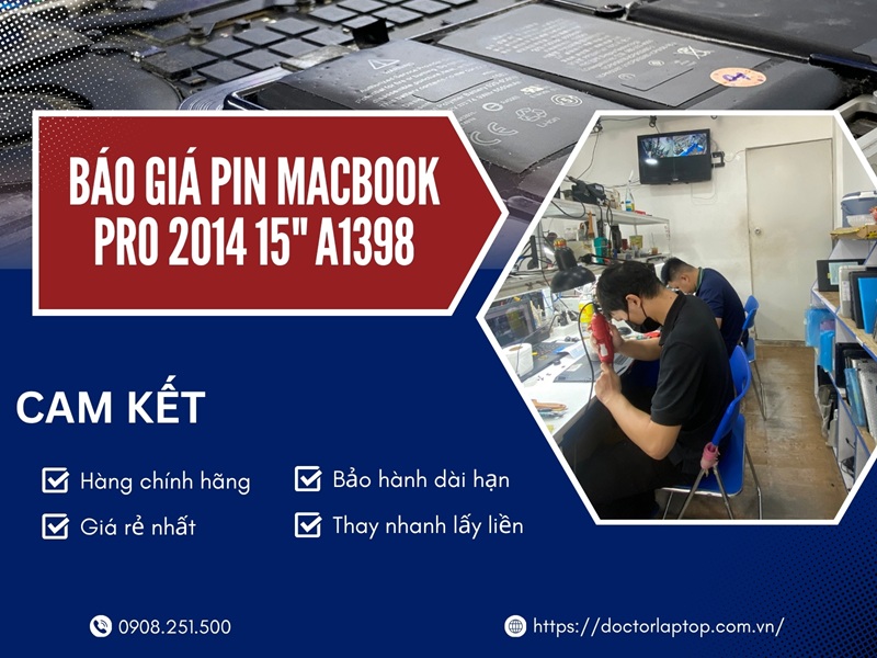 Pin macbook pro 2014 15 inch a1398 - 3