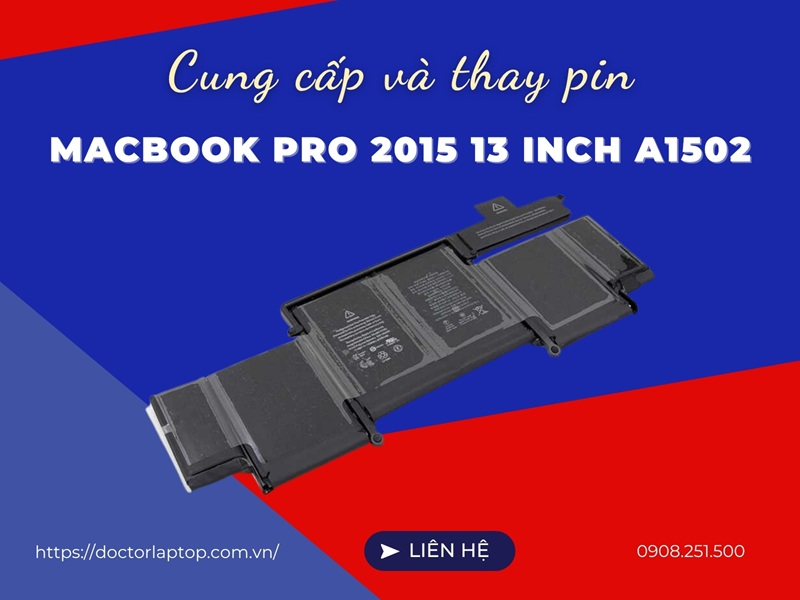 Pin macbook pro 2015 13 inch a1502 - 1