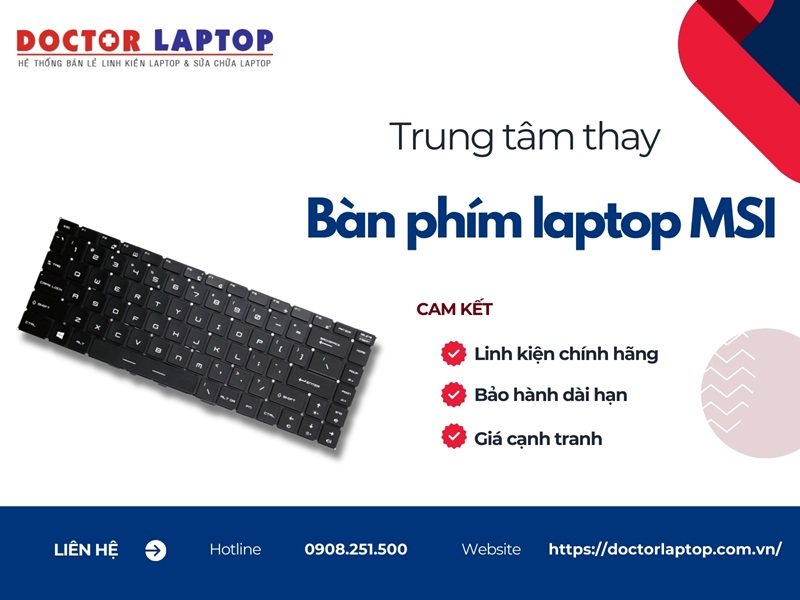 Thay bàn phím laptop msi - 5