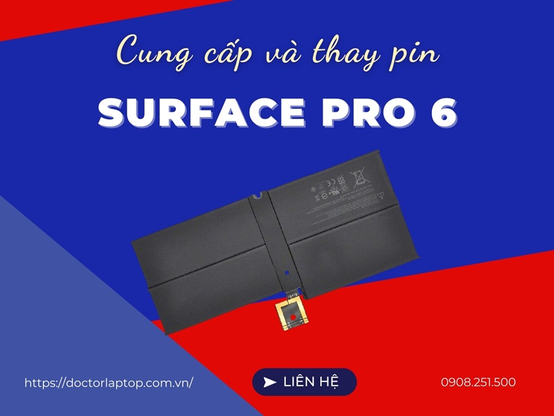 Thay pin surface pro 6 - 1