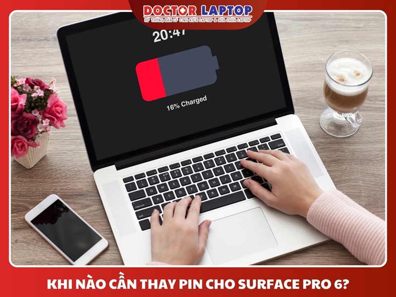 Thay pin surface pro 6 - 5