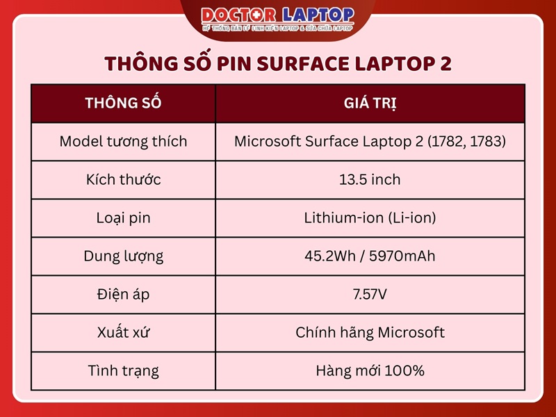 Pin surface laptop 2 - 2
