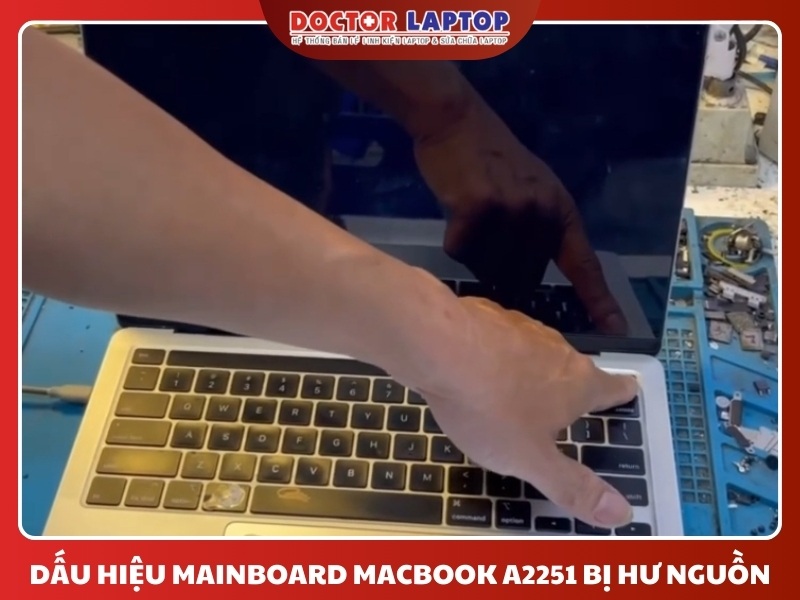 Sửa nguồn trên mainboard macbook a2251 - 2