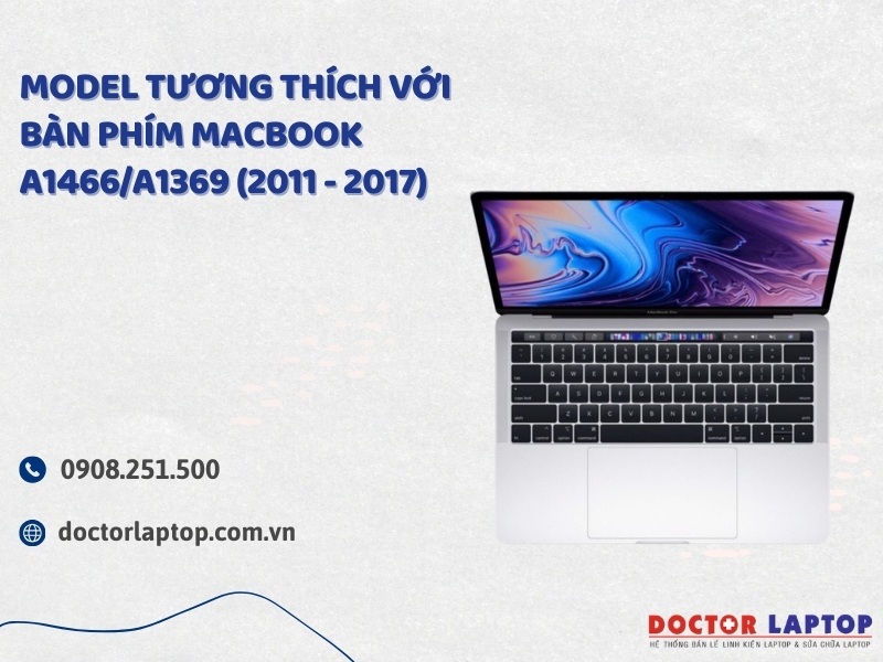 Bàn phím macbook a1466a1369 2011-2017 - 2