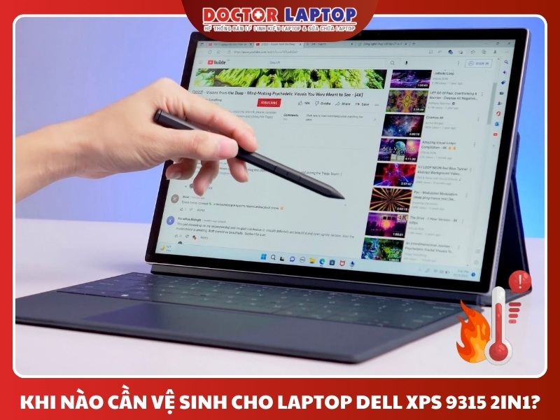 Vệ sinh laptop dell xps 9315 2in1 - 2