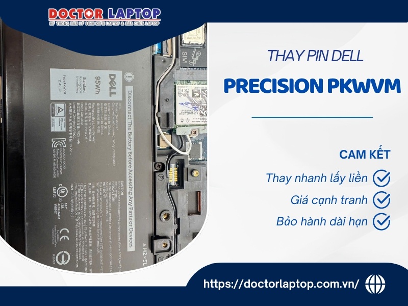 Pin laptop dell precision 7550 7560 7750 7760 - pkwvm - 4