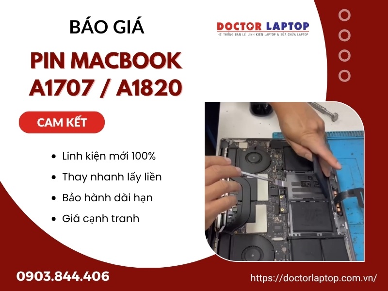 Pin macbook a1707 a1820 - 3
