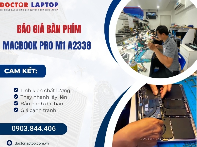 Bàn phím macbook pro m1 a2338 - 4