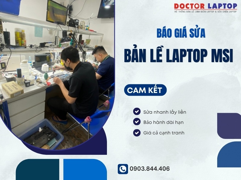 Sửa bản lề laptop msi - 4