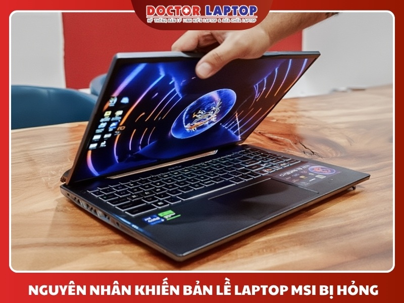 Sửa bản lề laptop msi - 3