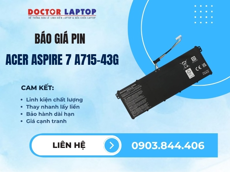 Pin acer aspire 7 a715-43g - 7