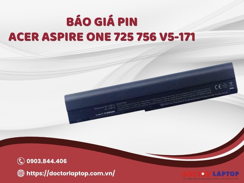 Pin acer aspire one 725 756 v5-171 - 2