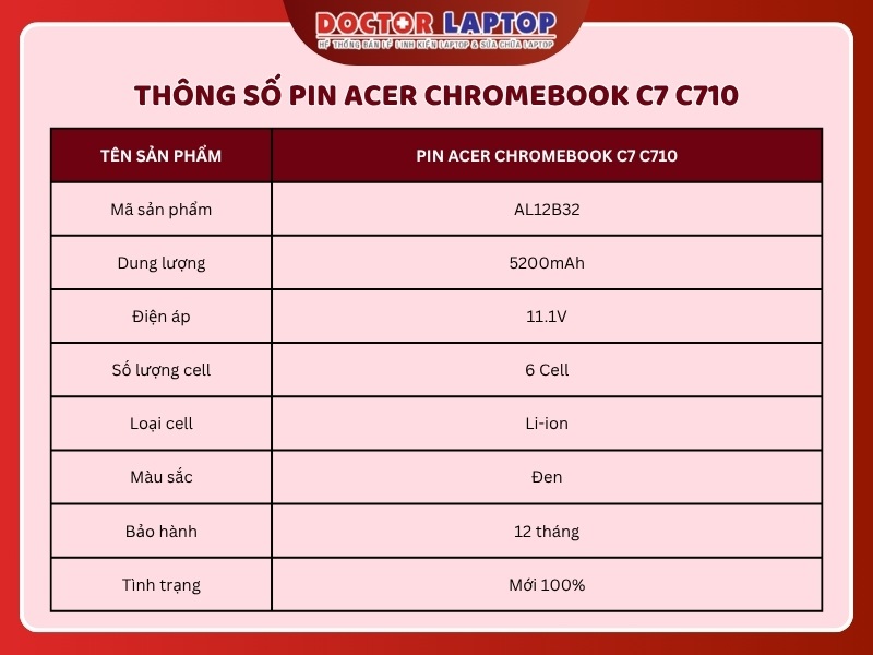 Pin acer chromebook c7 c710 - 1