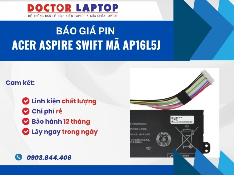 Pin acer aspire swift 5 sf514 spin 1 sf514 sp111 ap16l5j - 3