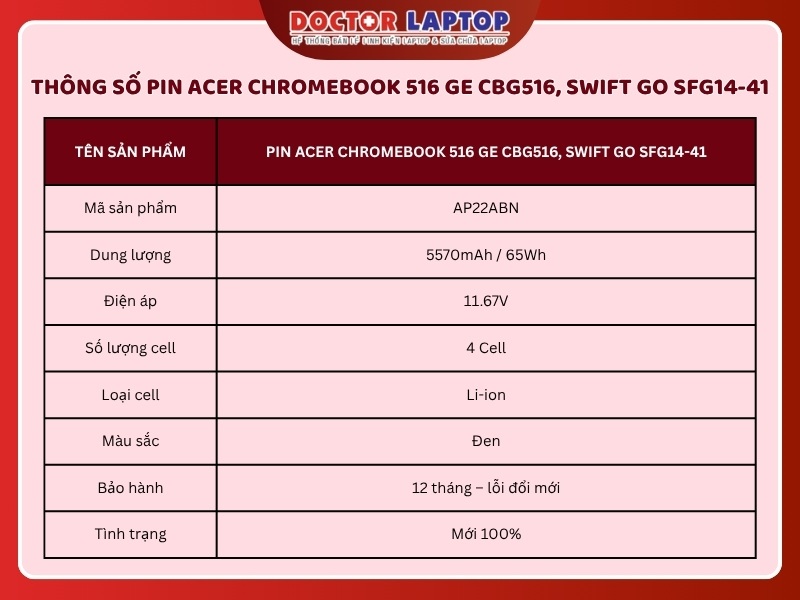 Pin acer chromebook 516 ge cbg516 swift go sfg14-41 - 1