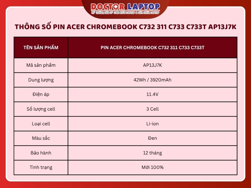 Pin acer chromebook c732 311 c733 c733t ap13j7k - 1