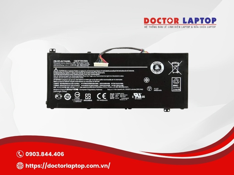 Pin acer nitro aspire v15 vn7-571 vn7-591 vn7-571g vn7-791g vn7-591g-77a9 vn7-791 vn7-591g vn7-572g ac14a8l - 6