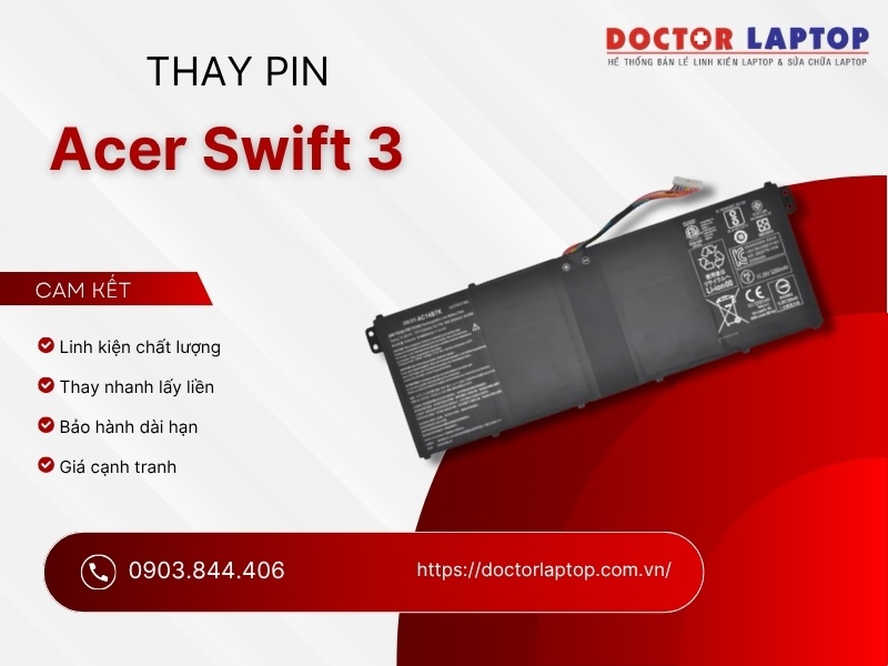 Pin acer swift 3 sf313-51 sf314-51 sf314-52 sf314-55 sf314-55g sf314-56 sf314-56g ac14b7k - 4