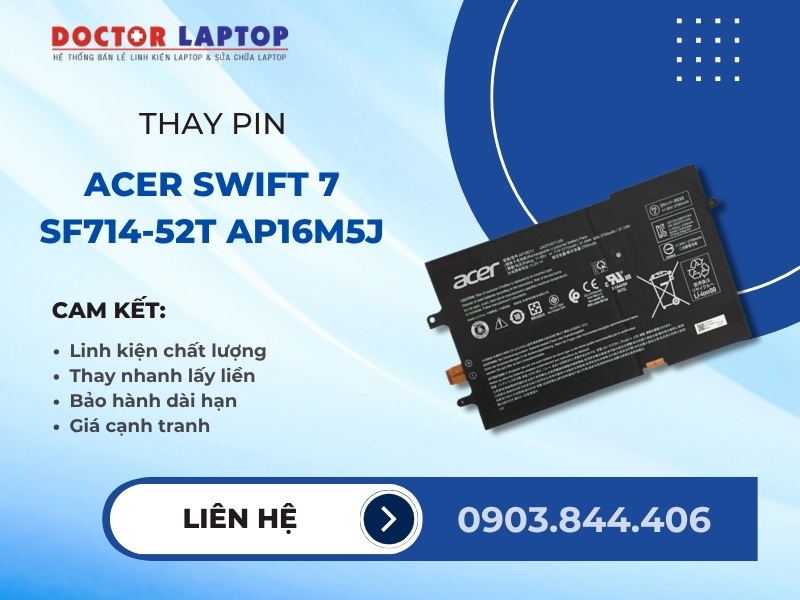 Pin acer swift 7 sf714-52t ap16m5j - 3