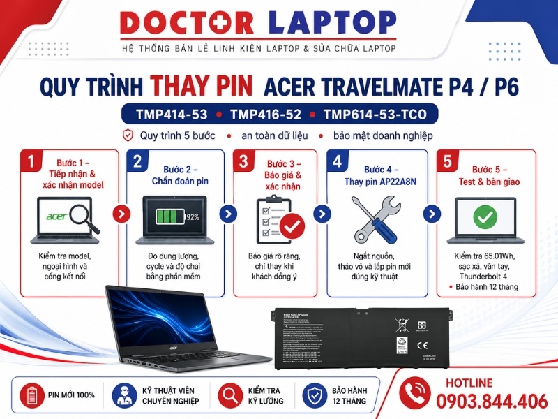 Pin acer travelmate p4 tmp414-53 tmp416-52 tmp416-52 p6 tmp614-53-tco - 5