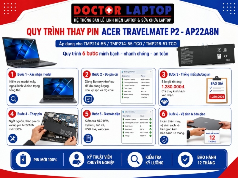Pin acer travelmate p2 tmp214-55 tmp214-55-tco tmp216-51-tco - 5