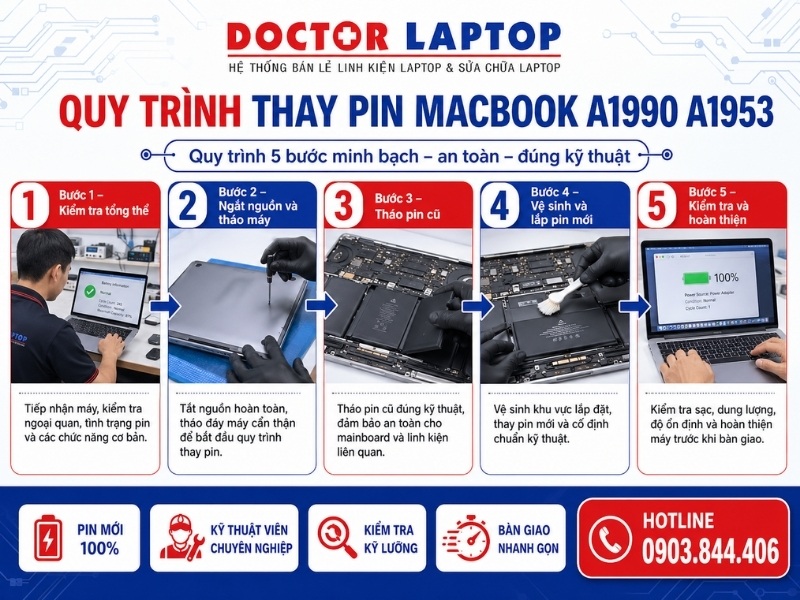 Pin macbook a1990 a1953 - 4