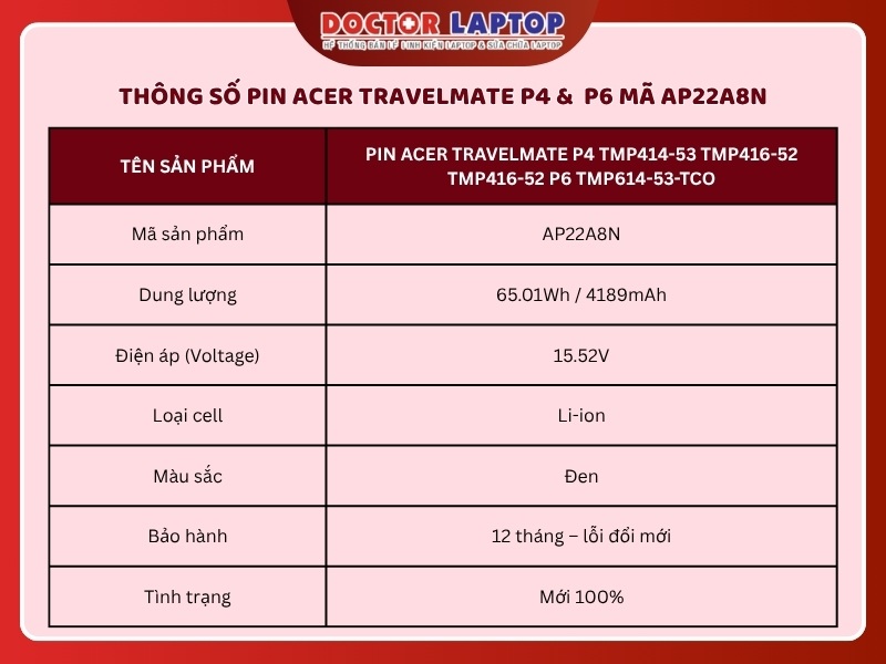 Pin acer travelmate p4 tmp414-53 tmp416-52 tmp416-52 p6 tmp614-53-tco - 1