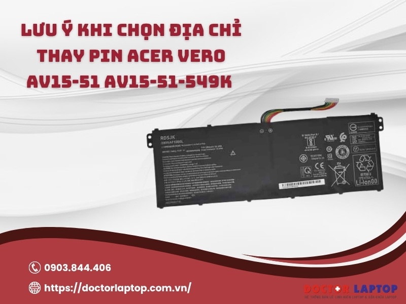 Pin laptop acer vero av15-51 av15-51-549k - 3