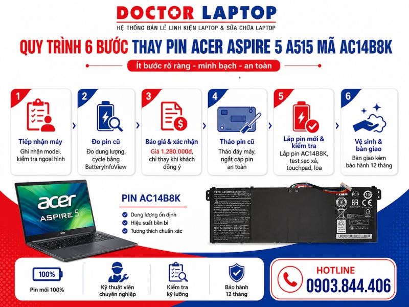 Pin laptop acer aspire 5 a515 a515-41g a515-51 a515-51g a515-52g a515-52g a517-51 a517-51g ac14b3k - 5