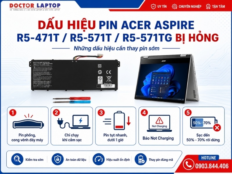 Pin laptop acer aspire r5-471t r5-571t r5-571tg - 2