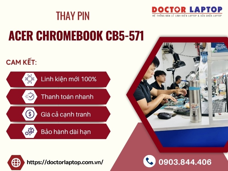 Pin laptop acer chromebook cb5-571 - 3