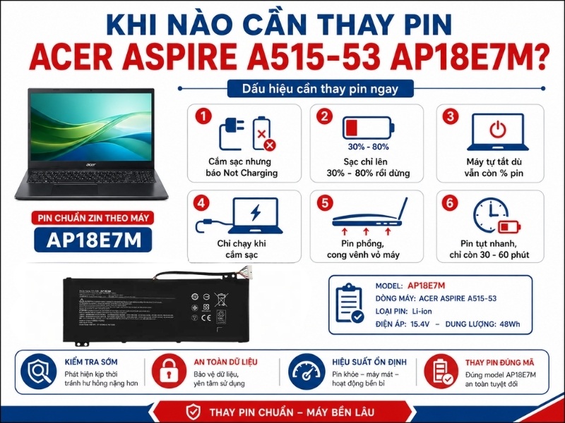 Pin laptop acer aspire a515-53 ap18e7m - 2