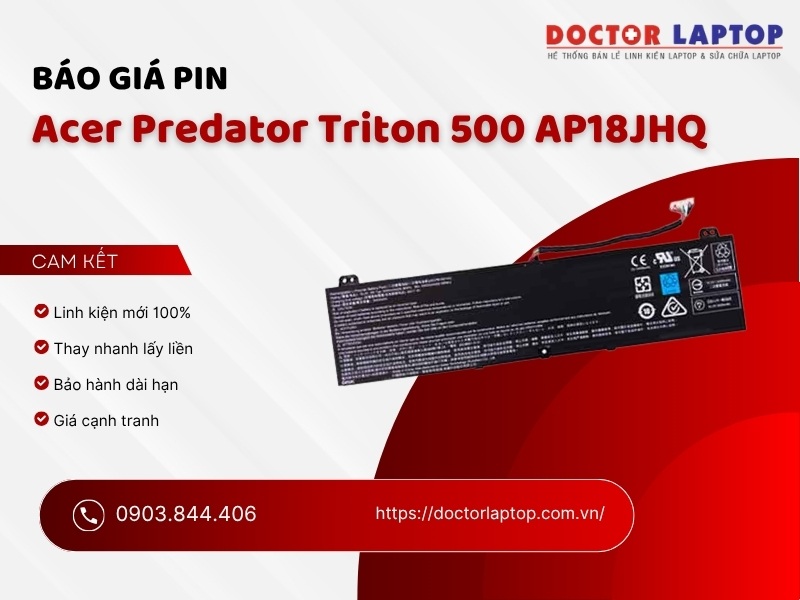 Pin laptop acer predator triton 500 pt515-51 pt515-51-550j 745q 74d3 ap18jhq - 3