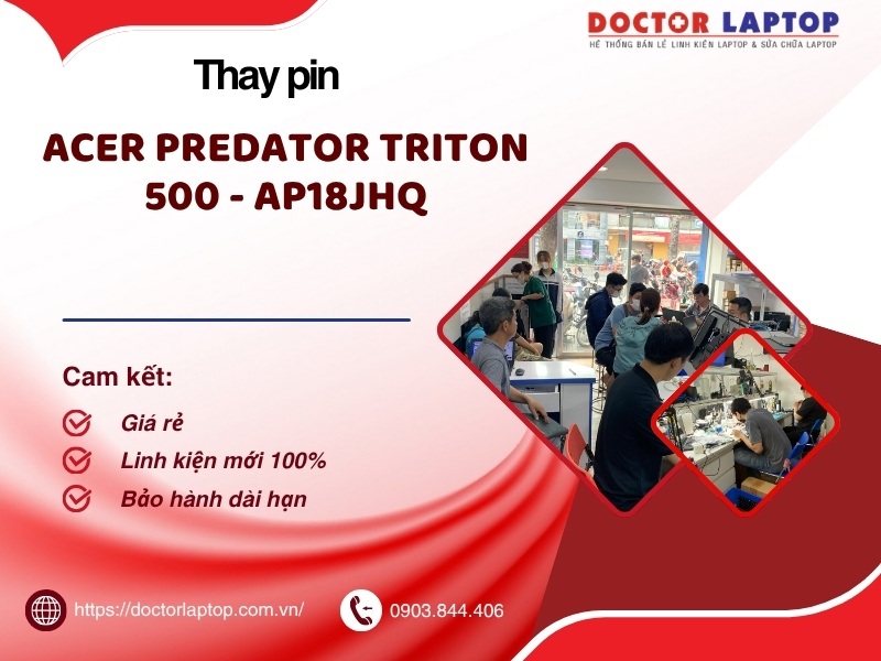 Pin laptop acer predator triton 500 pt515-51 pt515-51-550j 745q 74d3 ap18jhq - 4