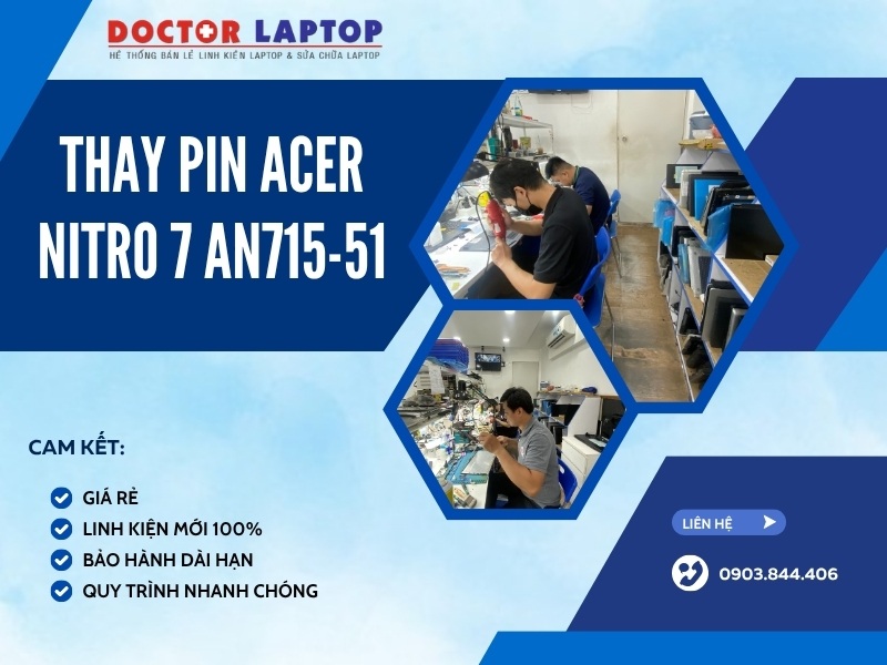 Pin laptop gaming acer nitro 7 an715-51 - 4