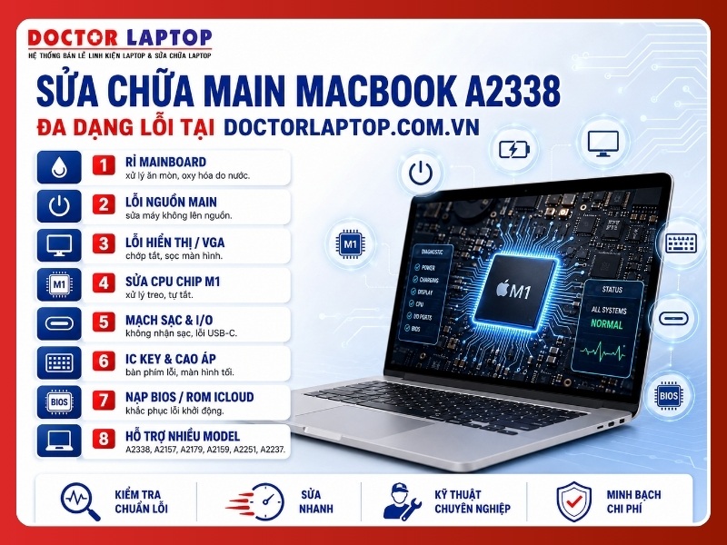 Sửa chữa mainboard macbook a2338 - 5