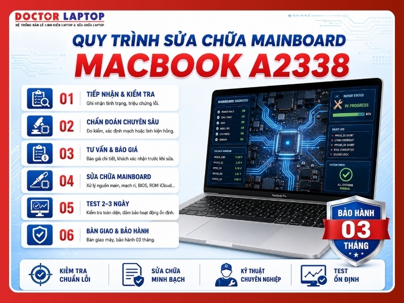 Sửa chữa mainboard macbook a2338 - 7