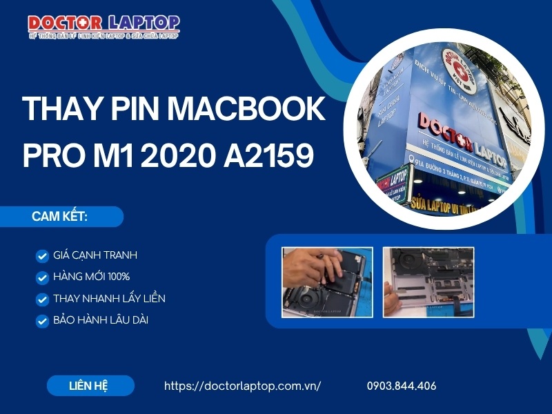 Pin macbook pro m1 2020 a2159 a2289 a2171 a2338 - 4