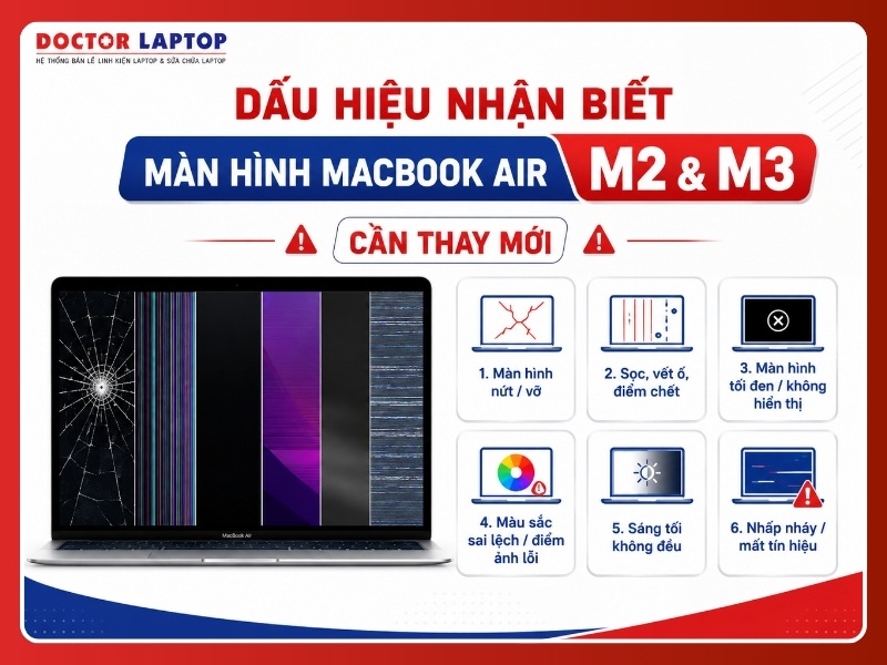 Màn hình macbook lcd a2681 air 13 m2 2022 a3113 m3 2024 - 3