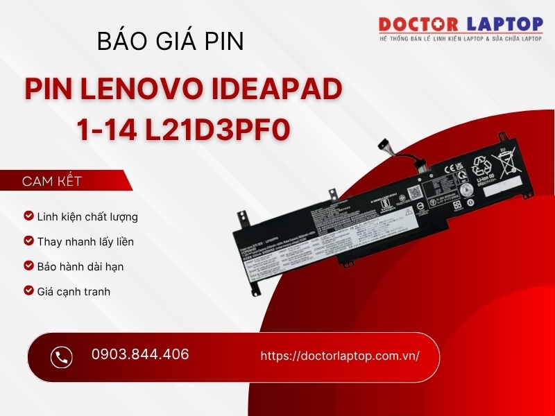 Pin laptop lenovo ideapad 1-14alc7 1-14ijl7 1-14ada7 1-14amn7 1-14iau7 1-14igl7 1-15ada7 l21d3pf0 l21l3pf0 - 1
