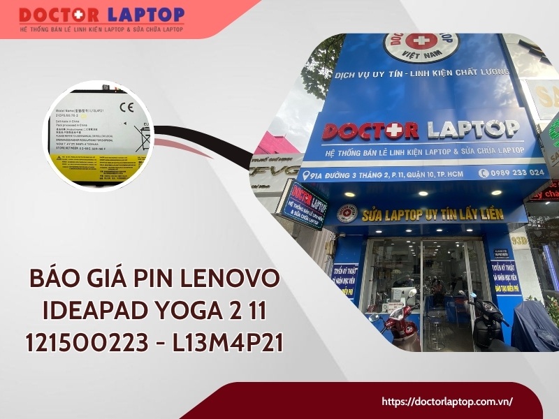 Pin laptop lenovo ideapad yoga 2 11 121500223 l13m4p21 - 1