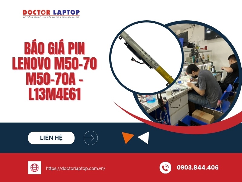 Pin laptop lenovo m50-70 m50-70a l13m4e61 - 1